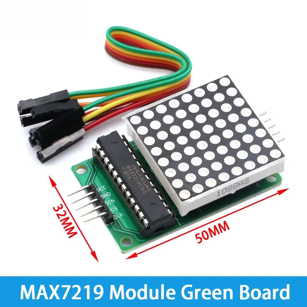 MAX7219 красный/синий/желтый зеленый фотоконтроллер 4 в 1 один дисплей с 5P линейной