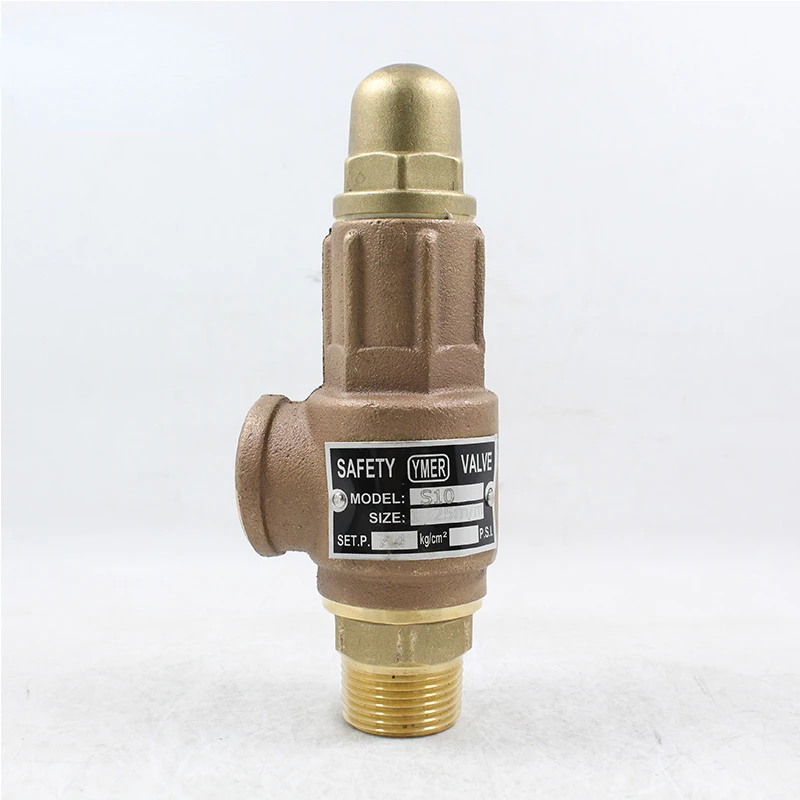 

Bronze thread relief valve, spring S10 sealed relief valve Adjustable Relief Valves Temperature & Pressure