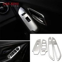 for chevrolet trax 2014 2015 2016 car armrest window glass lift switch control panel cover accessories abs chromematte 4pcs
