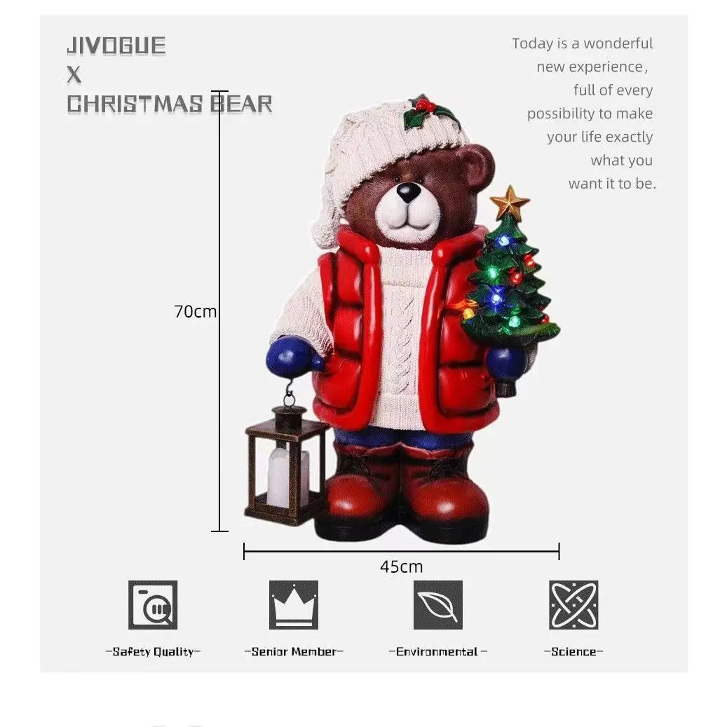 

Рождественский медведь из смолы