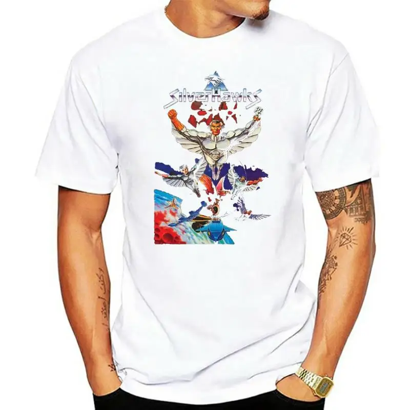 Футболка Silverhawks черная хлопковая мужская футболка S-3XL с поставщиком нас