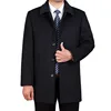 men's wool coat medium-long large outerwear winter 3