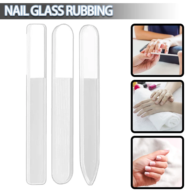 

Нано-стеклянная пилка для ногтей с кристаллами, полировщик со встроенным буфером для ногтей, профессиональное устройство для маникюра, Полировка Ногтей, шлифовка ногтей