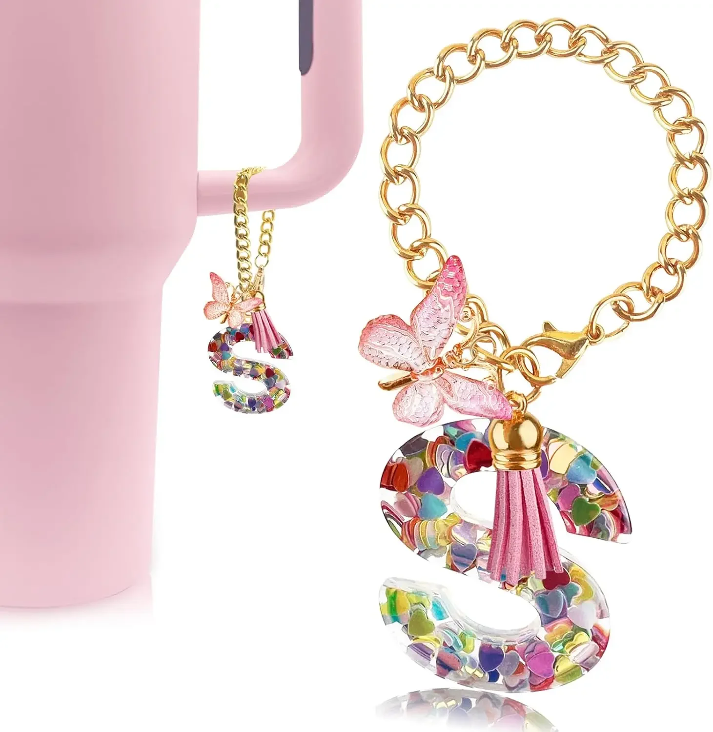 

Подвеска с буквой А для стакана