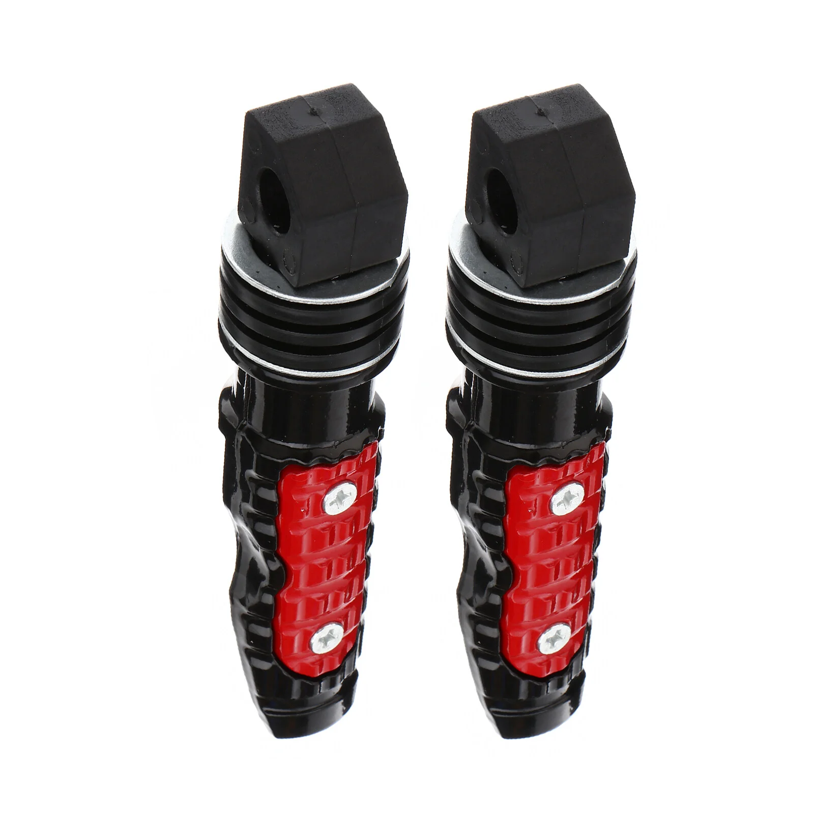 

2pcs Motorcycle Rear Passenger Pegs Pedal Aluminum Alloy Bike Footrest for Cycling Accessories Red