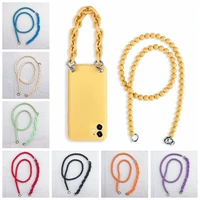 8428cm mobil phone lanyards mobile phone chain strap for women acrylic bag chain shoulder bag strap diy bag accessories