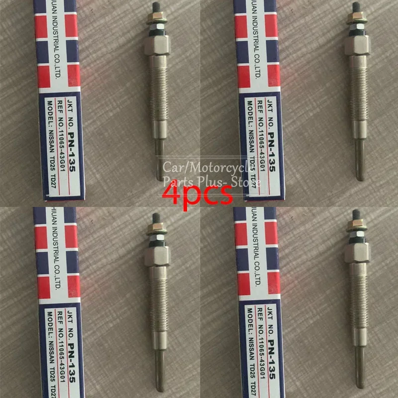 

4 шт./компл. свечи накаливания автомобильного обогревателя для Nissan Urban 2003/TD25/TD27/PN-165/11065-43G01 аксессуары для модификации