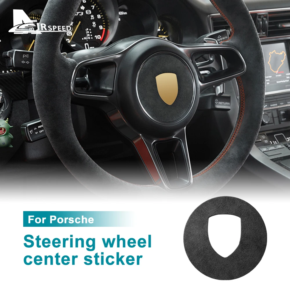 Для Porsche Cayenne Macan Panamera 718 911 2014-2023 наклейка на руль автомобиля Декор