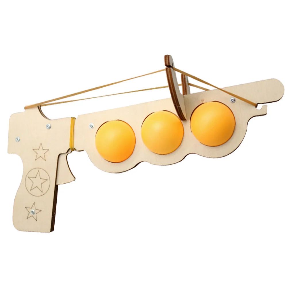 

1 Set Table Tennis Shooting Pong Elasticity Model Scientific Toys Children Assembly