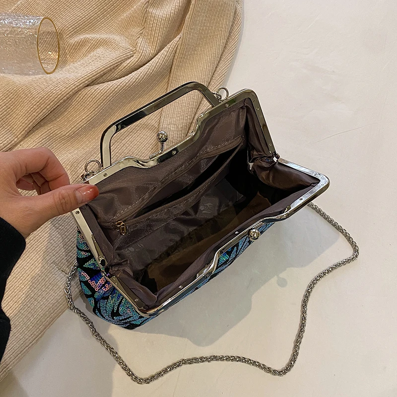 Sequined Party Crossbody Bags Fashion Glitter Women Handbags For Women 2023 Sequin Clutch Bags For Women Wedding Evening Bag