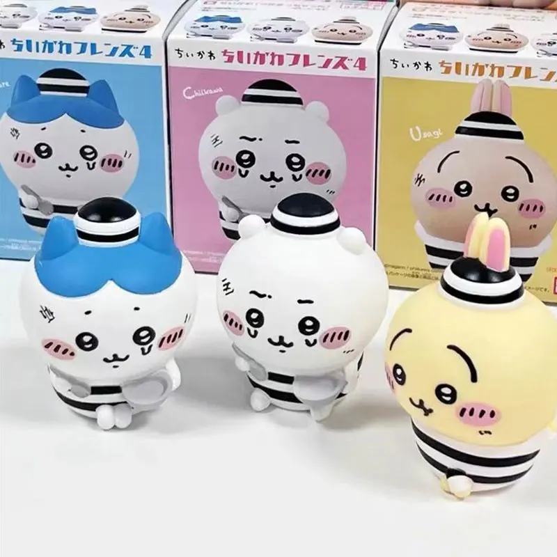 Фото Фигурки слепых коробок Chiikawa Friends Series 4, |   Милая плюшевая мини-игрушка Usagi Hachiware Shumai Chiikawa, коллекционные предметы №1