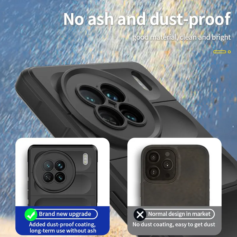 For Vivo X90 Cover Vivo X90 5G Case 6.78 inch Rubber Shockproof Soft Silicone Bumper For Vivo X90 Pro Plus Fundas Vivo X90 Pro 