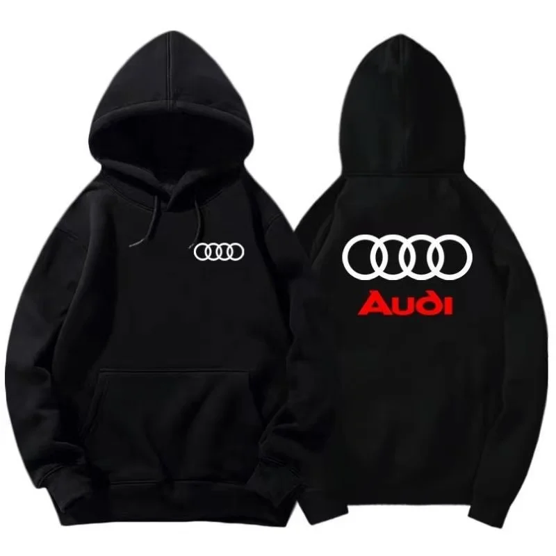 Фото Спортивная куртка Audi RS Racing Team с принтом, модная, хит продаж, в стиле кэжуал, с капюшоном №1