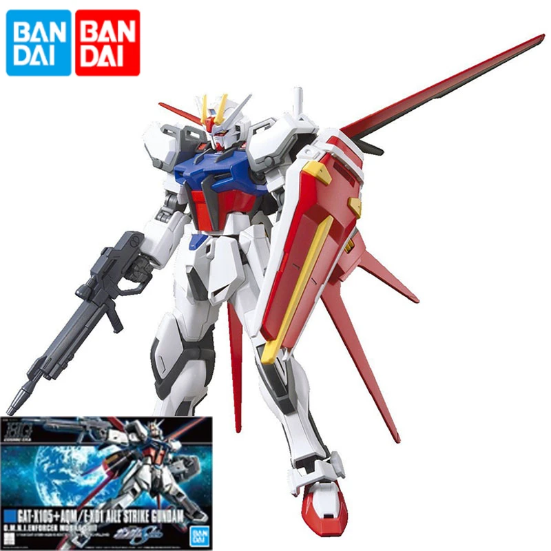Bandai Gundam 58779 HGCE HGUC 171 Aile Strike Air боевой Воздушный Костюм сильная атака оригинальная модель головоломки игрушки Коллекционные сувениры