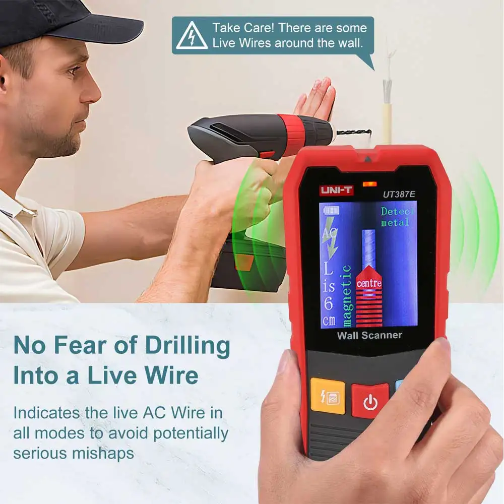 UNI-T UT387E детектор Bolzen Ручной металлодетектор