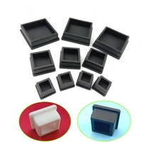 4pcs 9 27mm square silicone rubber hole caps pipe inserts plug bung blanking end cover cap food grade seal stopper whiteblack