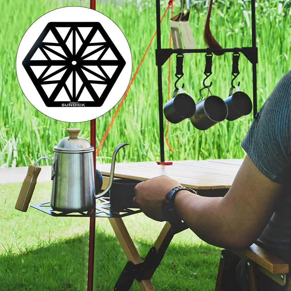 

Многофункциональный кронштейн для лампы для кемпинга, стойка для настольной полки, Настольная пластина, поднос для светильника