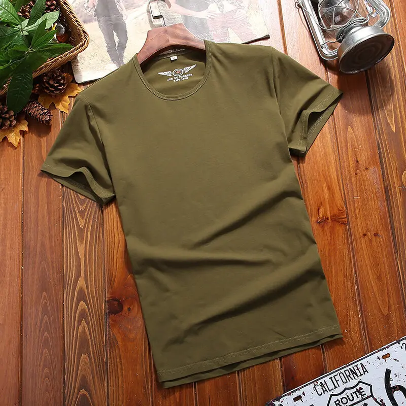 

Summer Outdoor Quick Drying T-shirt Simple Military Special Forces Short Sleeve Men's V-leader Camouflage Military T-shirt
