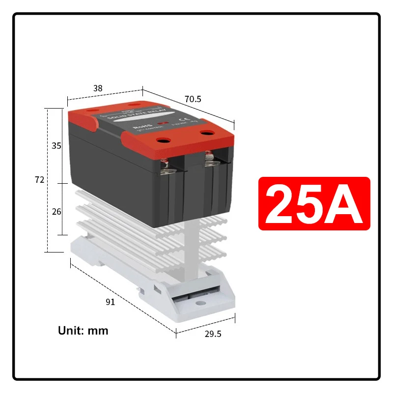 

Твердотельное реле SSR-25DA/40DA/60DA