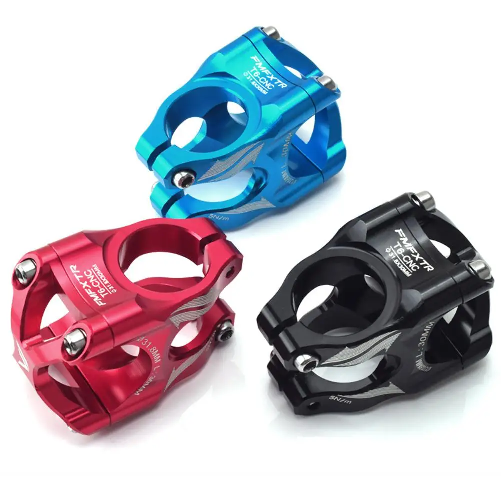 

Bicycle Cnc Hollow Stem Aluminum Alloy Mountain Bike Downhill Hollowed Riser Tube Ultra-light Short Stems 0 Degree