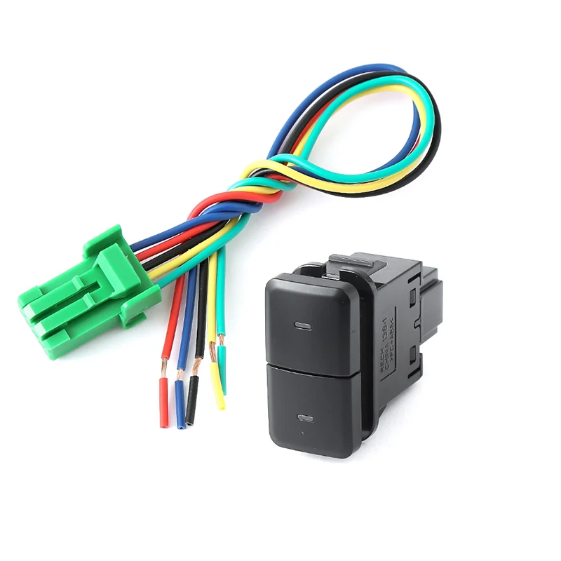 

1 шт. 12 в автомобильный переключатель с двумя клавишами, освещение для парковки, противотуманные фары, кнопка обогрева сиденья и вентиляционного переключателя для Toyota old LC120 Prado