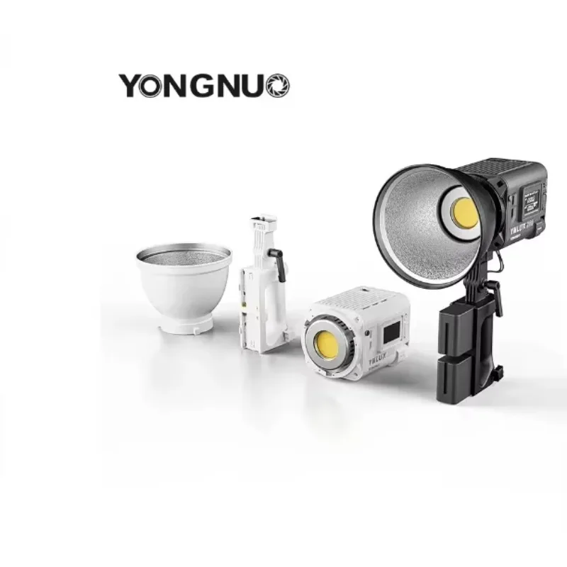 Фото Новый портативный светодиодный видеосвет YONGNUO LUX200 YNLUX200 200W 2700K-6500K с мощностью 200 Вт, COB-матрицей и регулируемой цветовой температурой №1