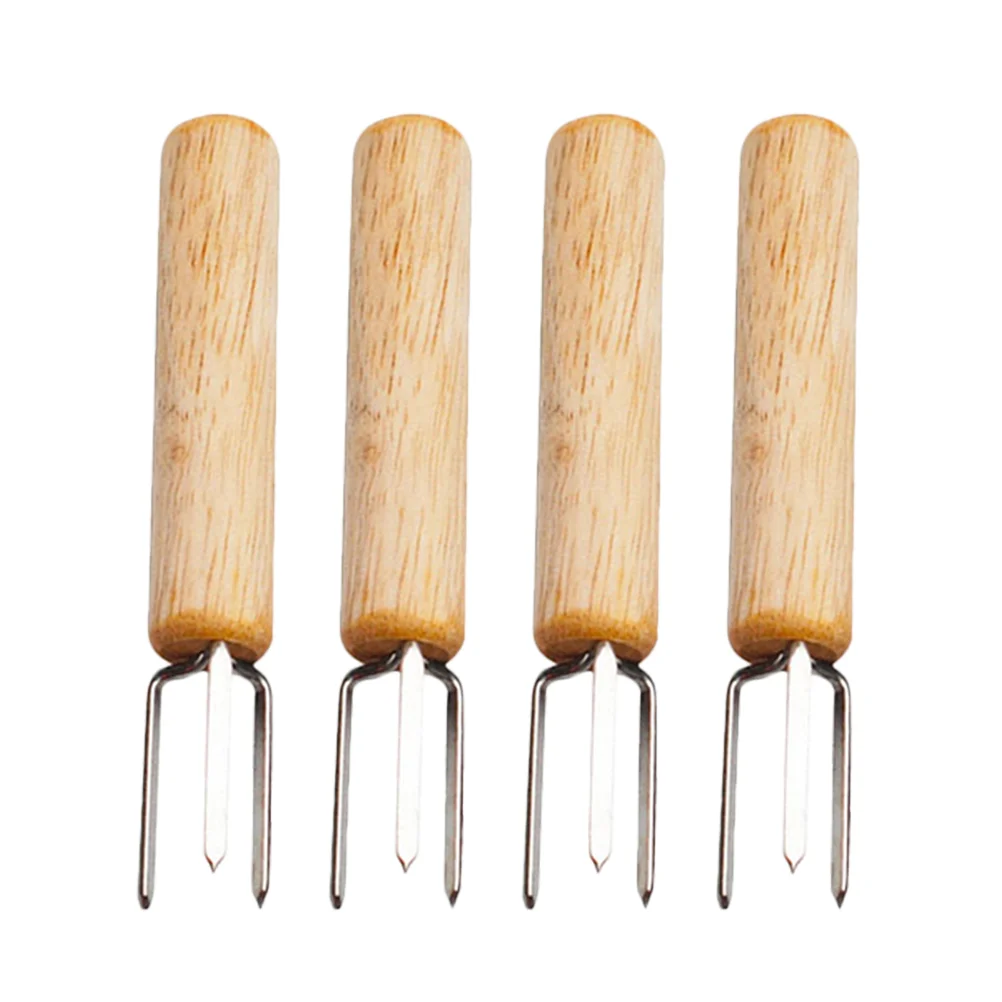 

4pcs Corn Fork Premium Sturdy Prime Tool Fork Holder for Camping Barbecue