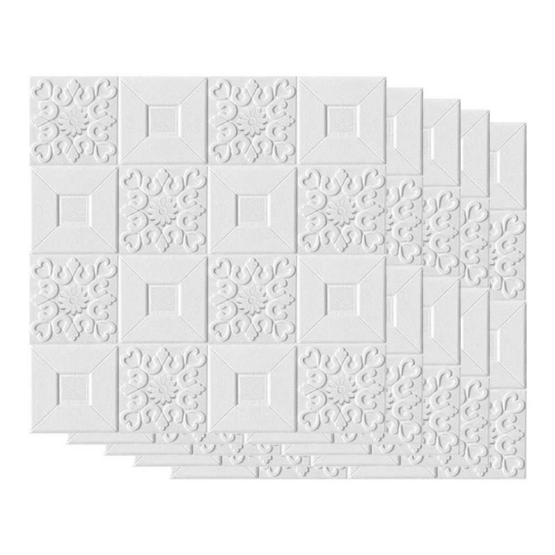 

3D Stereo Wall Stickers Self-Adhesive Ceiling Decorative Panels Roof Foam Wallpaper Living Room Home Decor TV Background