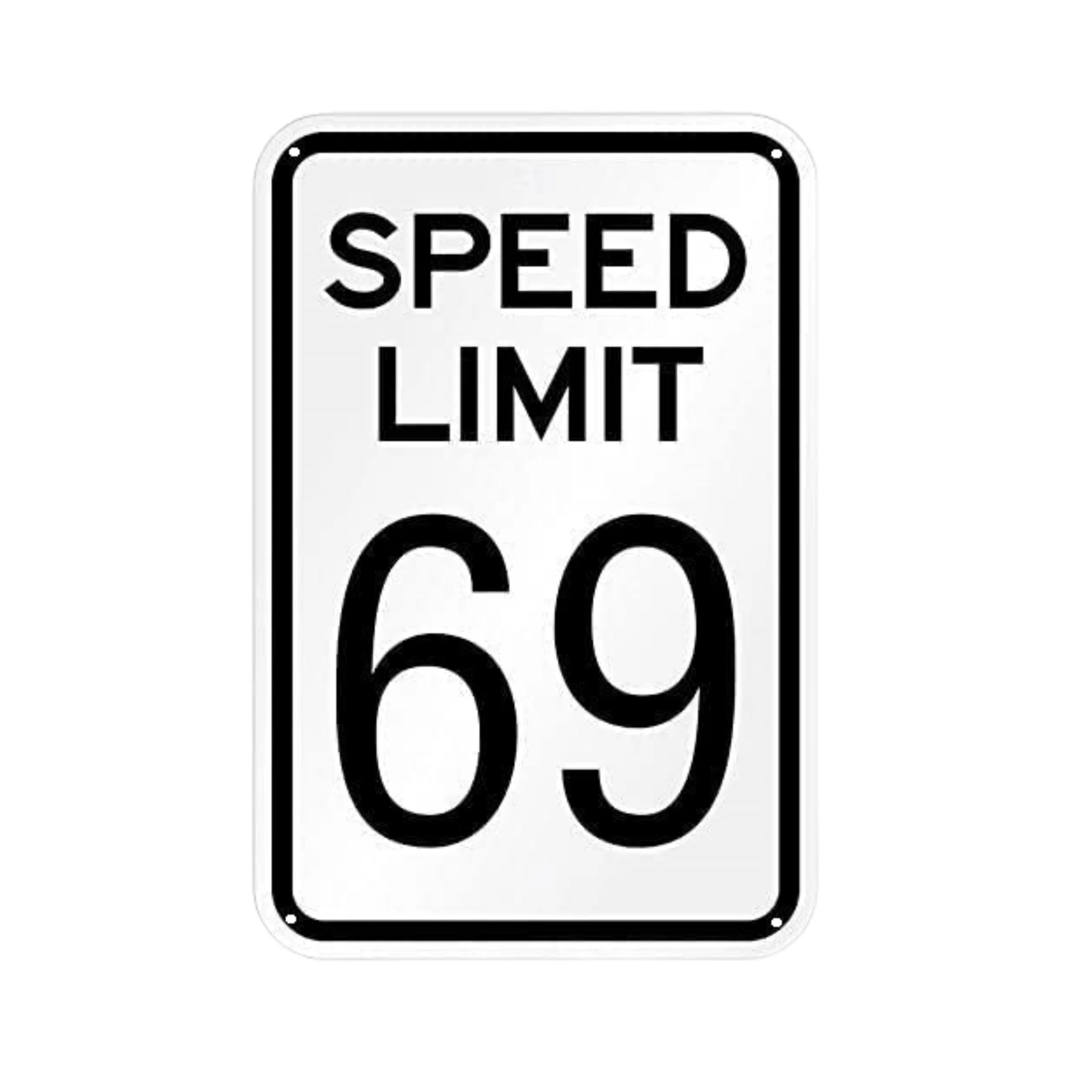 

Metal Tin Sign (8''x12''), "Speed Limit 69", Vintage Plaque Decor, Home Decor, Restaurant Decor, Bar Decor, Cafe Decor, Garage