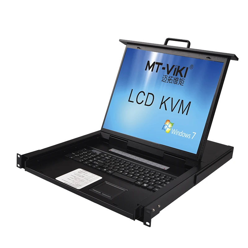 19-дюймовый KVM-переключатель VGA LCD, 16 портов + 16 кабелей, 16 входов, 1 выход, 1U, стойка для консоли KVM, ЖК-переключатель KVM (art.: 3920d1f7eafee) - 3920d1f7eafee