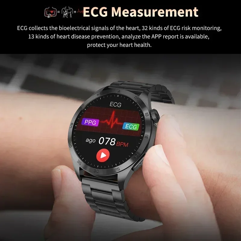 Мужские смарт-часы с функцией измерения уровня сахара в крови