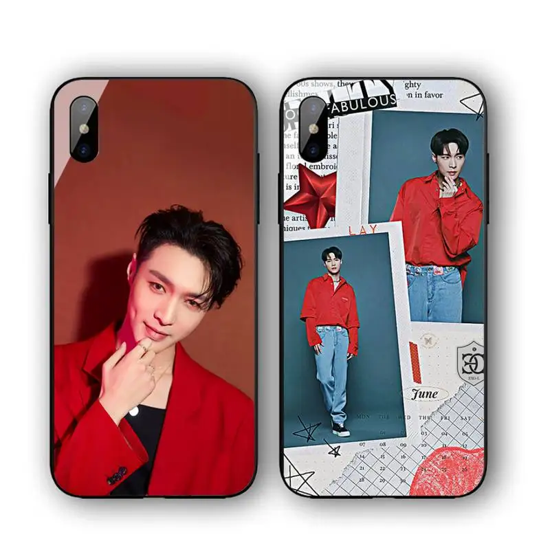 

Yixing Zhang LAY Phone Case For Iphone 11 12 13 14 Pro Max 7 8 Plus X Xr Xs Max Se2020 Tempered Glass Cove