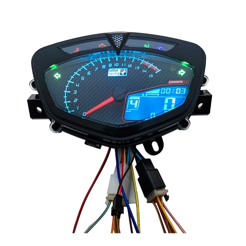 Цифровой измеритель для Yamaha Lc135 V1 Jupiter MX Copy Uma мотоциклетный спидометр ЖК-дисплей