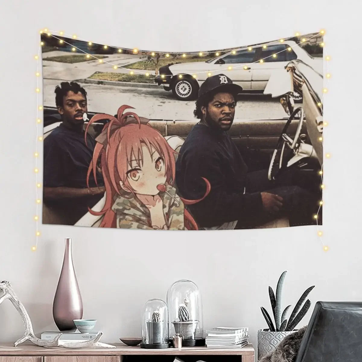 Waifuz n the Hood Feat Kyoko Sakura Гобелен Настенные гобелены Декор для спальни
