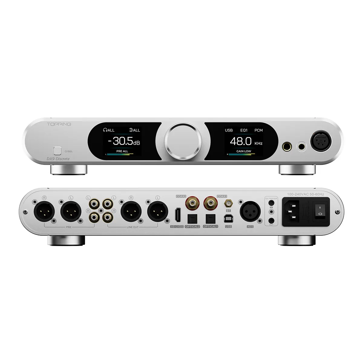 ЦАП и усилитель для наушников TOPPING DX9D HIFI DX9 Discrete Anniversary с поддержкой Hi-Res Audio, LDAC и пультом ДУ, декодер HIFI (art.: 3920dc6effb2f) - 3920dc6effb2f
