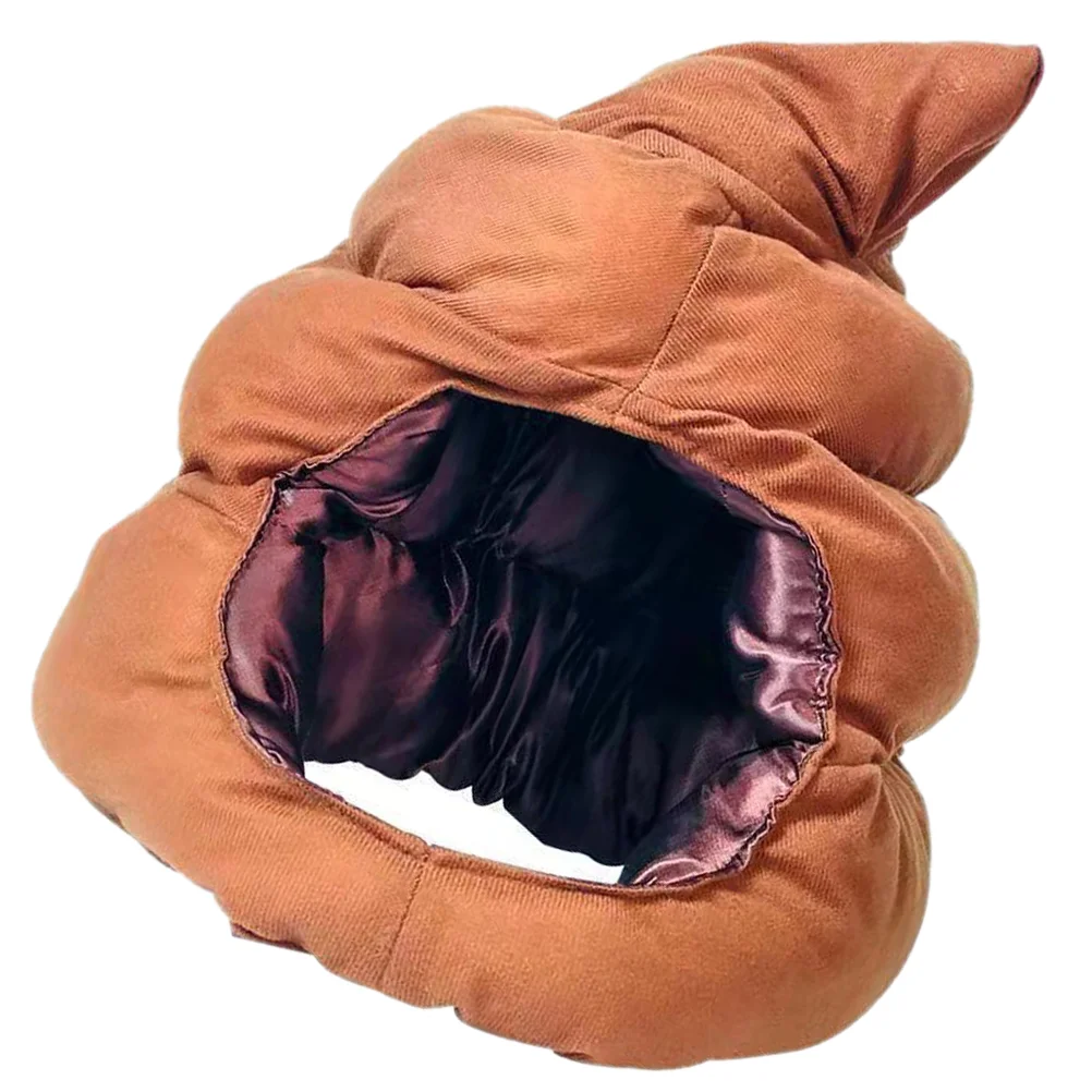 

Party Supply Carnival Photo Prop Decorative Poop Hat Winter Headdress Cotton Funny Cosplay