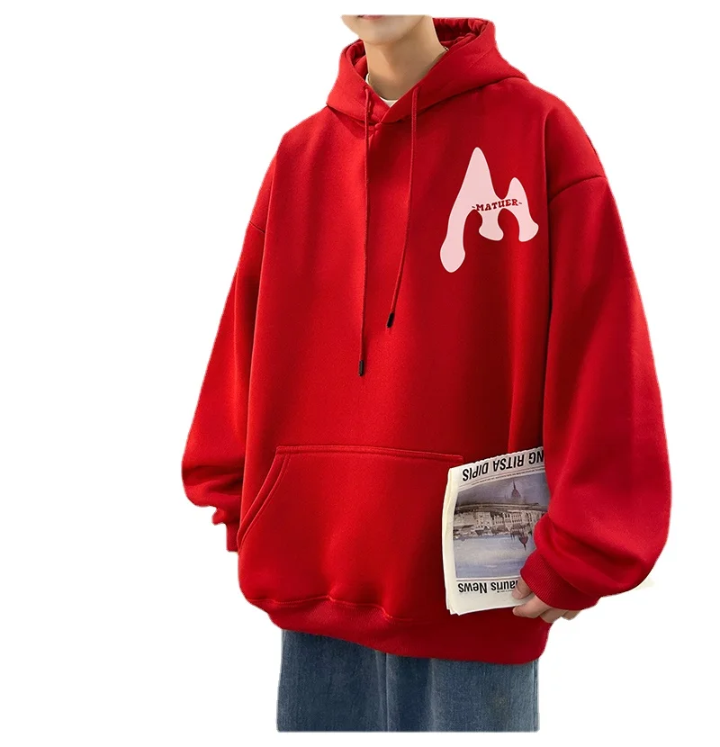 

Толстовка мужская с капюшоном, повседневный Модный свитшот с длинным рукавом, худи из ткани, на весну-осень