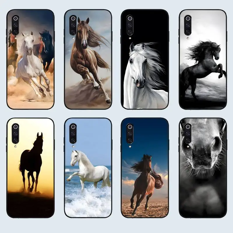 

Animal The Horse Silicone Phone Case For Xiaomi Redmi Note 8 9 10 11 Pro S Liquid Silicone Case