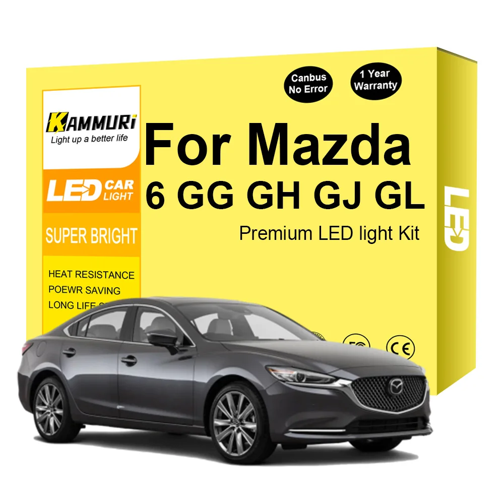 

Светодиодсветильник лампа Canbus для салона Mazda 6 GG GH GJ GL седан люк 2002-2017 2018 2019 2020 2021