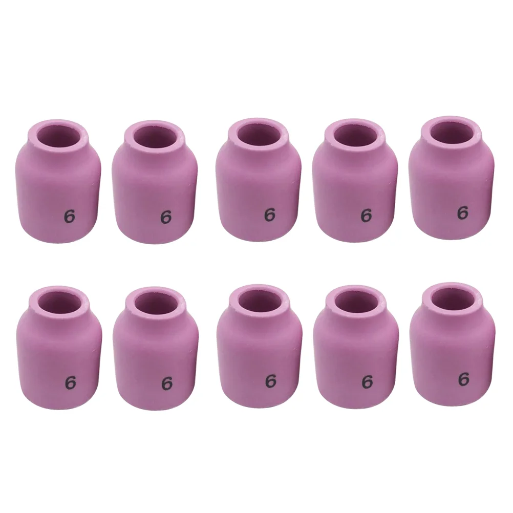 

10Pcs Welding Protectors 53N60 Ceramic Argon Arc Accessories Nozzle Sleeve for 45V Series
