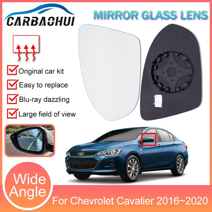 

Car Mirror Lens Outer Rearview Side Mirror Glass Lens With Heated wide angle For Chevrolet Cavalier 2016 2017 2018 2019 2020