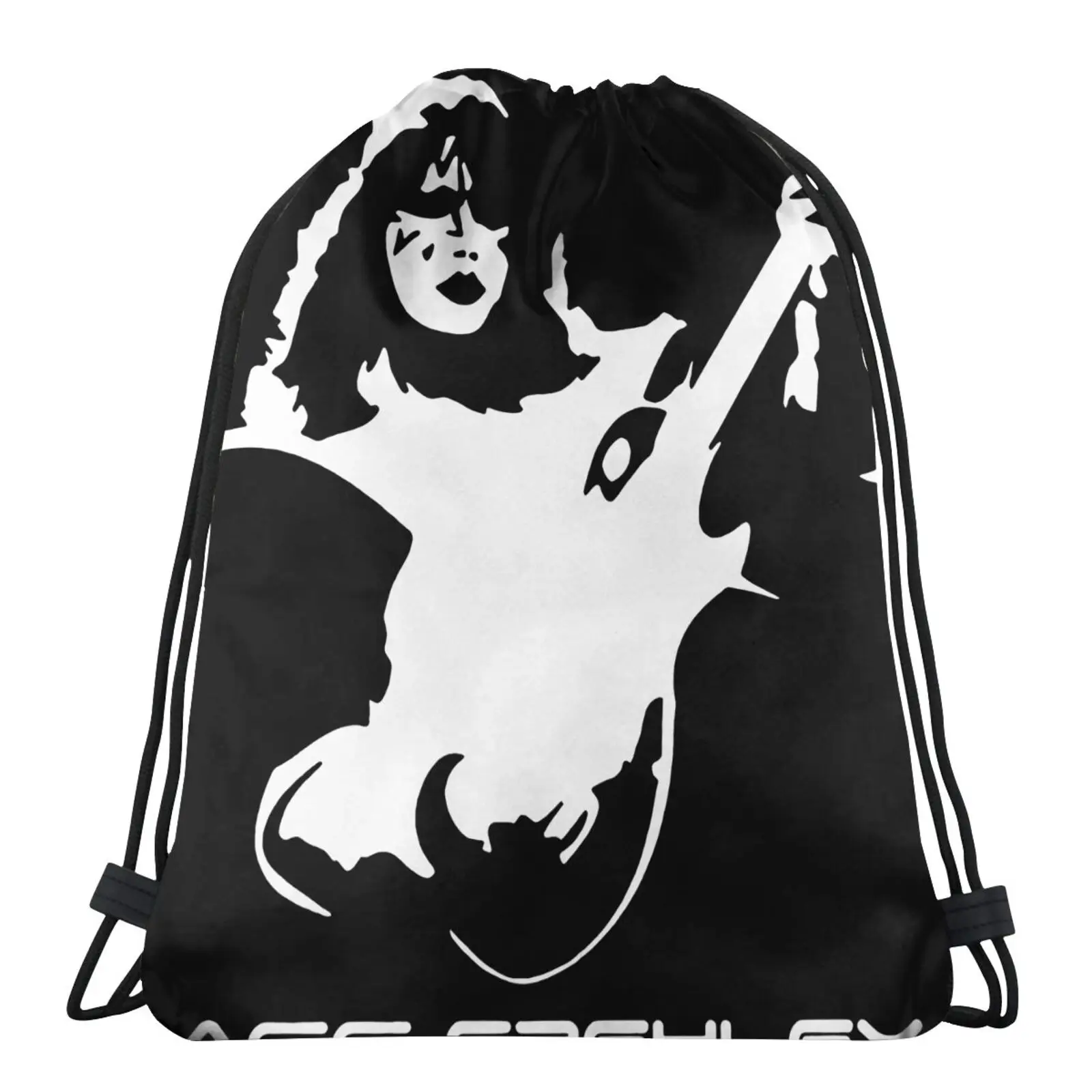 

Ace Frehley, гитарист Янь 100, быстрый мешок, сумка, сумка для хранения, рюкзак, сумка для обуви, сумка на шнурке, индивидуальный Чехол