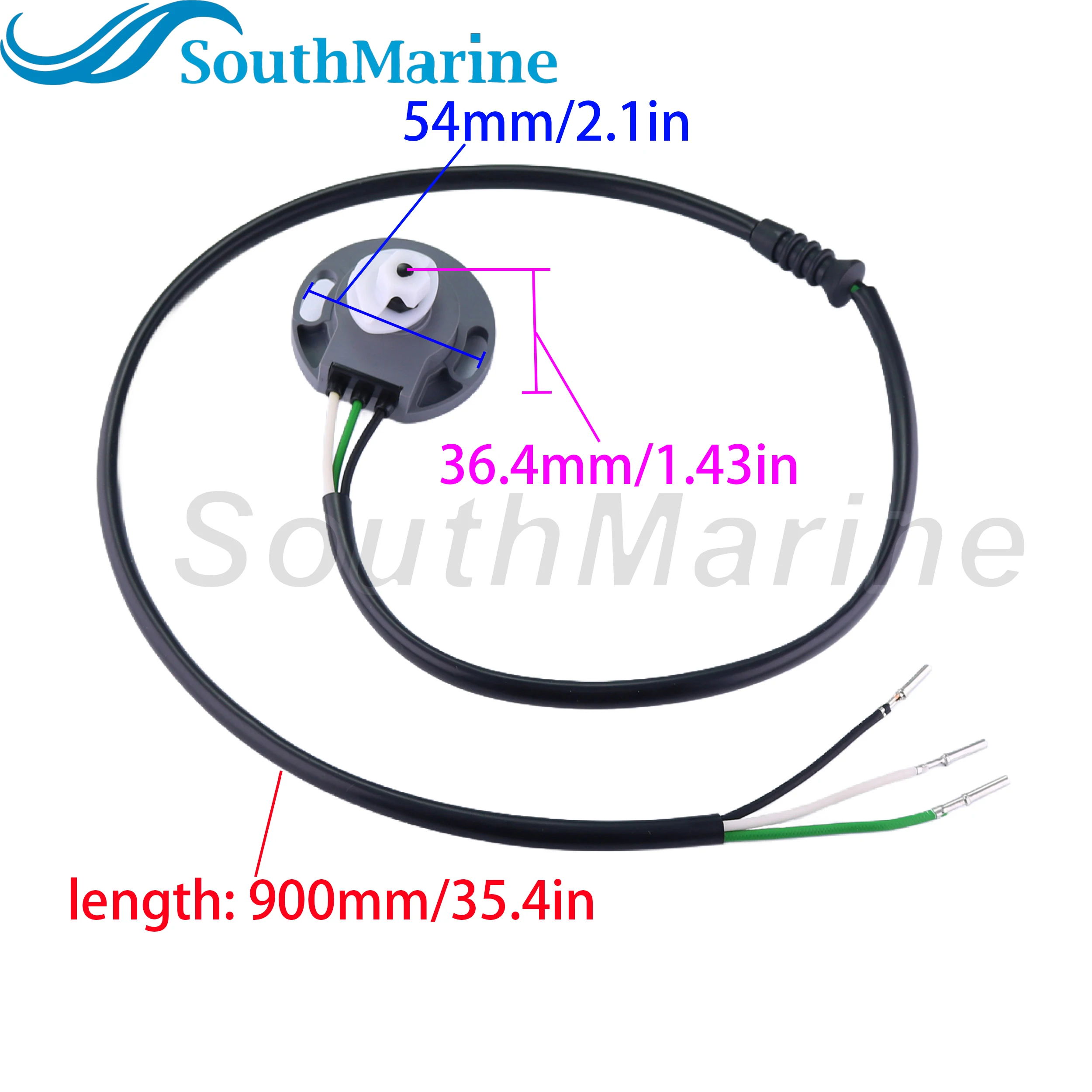 Фото Датчик наклона/отклонения двигателя 21652399 3858212 для моторов Volvo Penta Drive Marine TSK SX-M MDA, 3-проводной №3