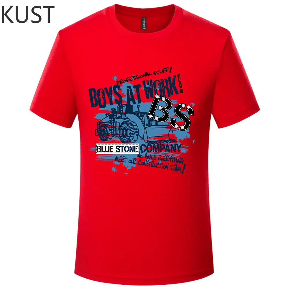 

Summer BOYS AT WORK ​Cotton Men's T-shirt Men Short Sleeve Printed T Shirt Top Tshirt Clothing Free Shipping