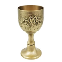 antique goblet wedding white wine glass creative bronze pewter retro style wine glass wine gift