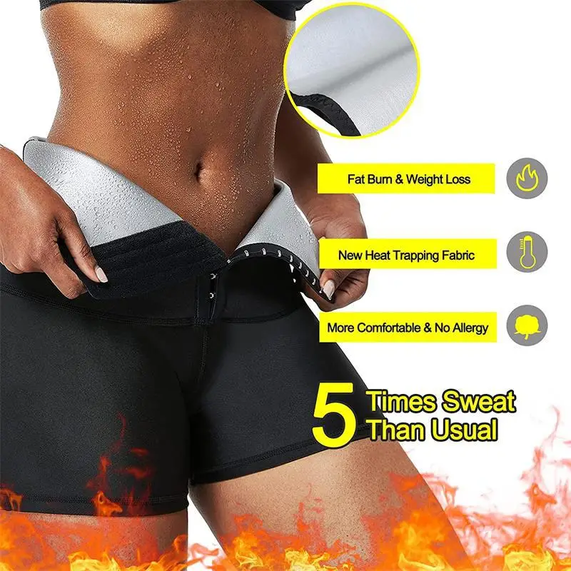 Sweat Sauna Pants Body Shaper Women Weight Loss Slimming Belly Corrective High Waist Trainer Tummy Sweat Leggings Tracksuit