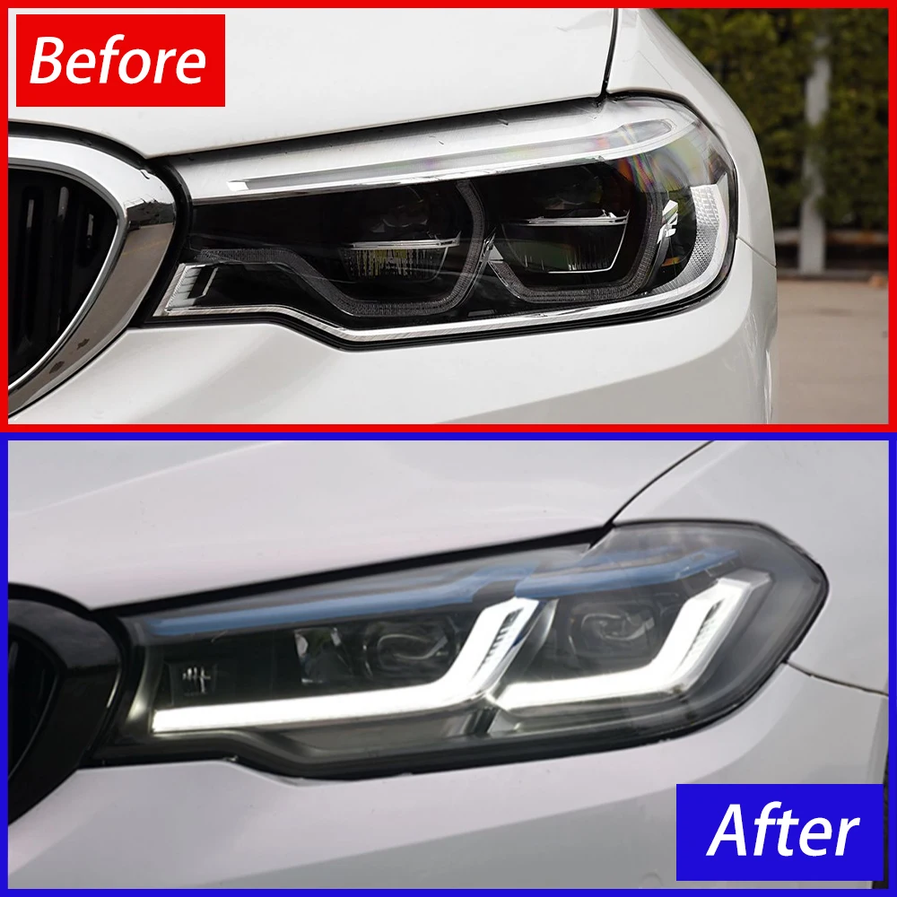 Для BMW 5 серии G30 G38 520i 530i 540i 550i 2018-2020 светодиодная автоматическая фара в сборе