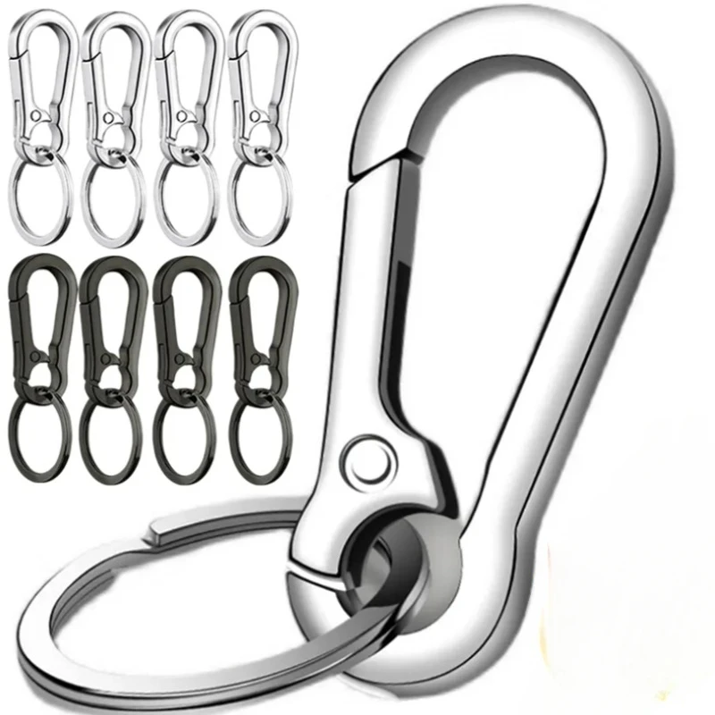 

Metal Gourd Buckle Keyrings Climbing Hook Keychains Stainless Steel Lobster Clasps Clips Car Key Chains Ring Jewelry Accessories