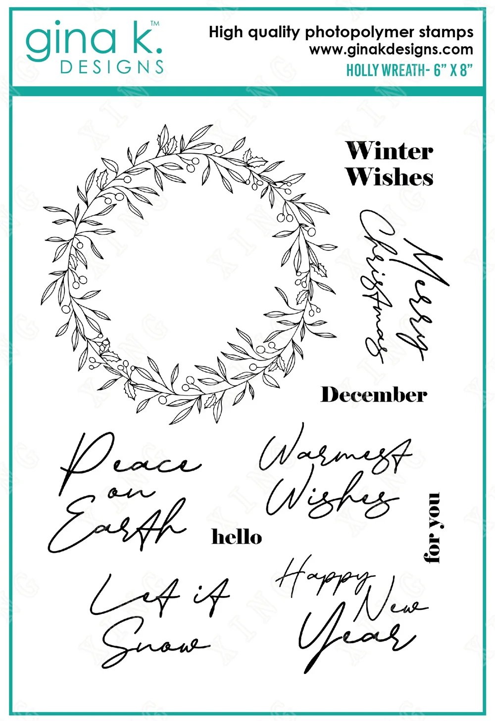 

Holly Wreath Silicone Stamps Diy Scrapbooking Card Stencil Paper Cards Handmade Album Stamps Die Sheets New Arrival