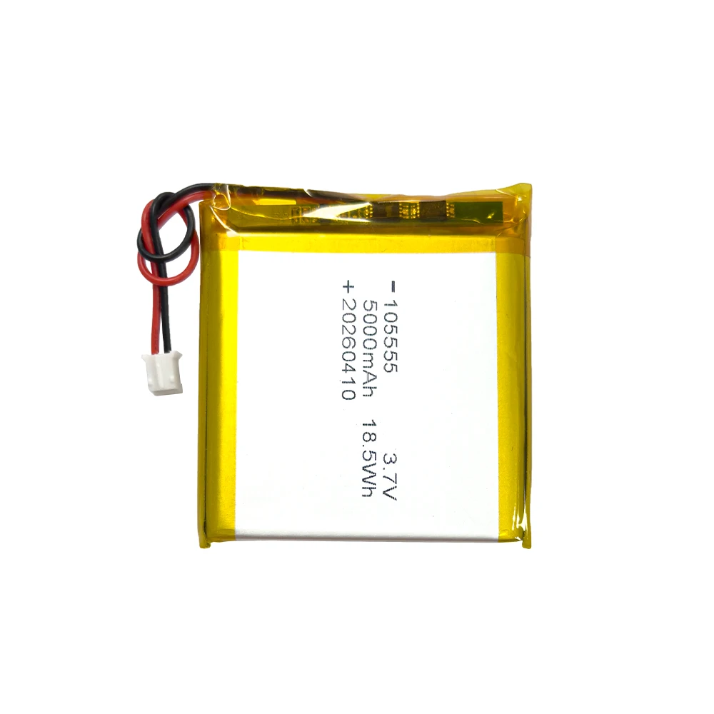 Фото Аккумулятор литий-полимерный 105555 3.7V 5000mAh, перезаряжаемый, с платой защиты PCB PH2.0, для Power Bank №2